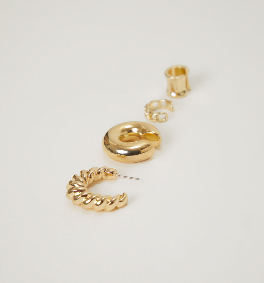 Earcuff y candonga set x4