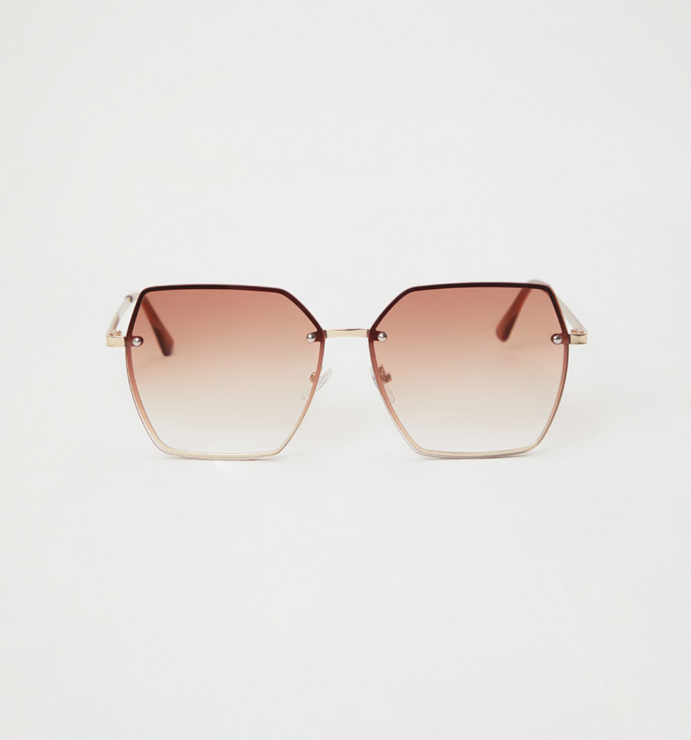 Gafas hexagonal marco metalico