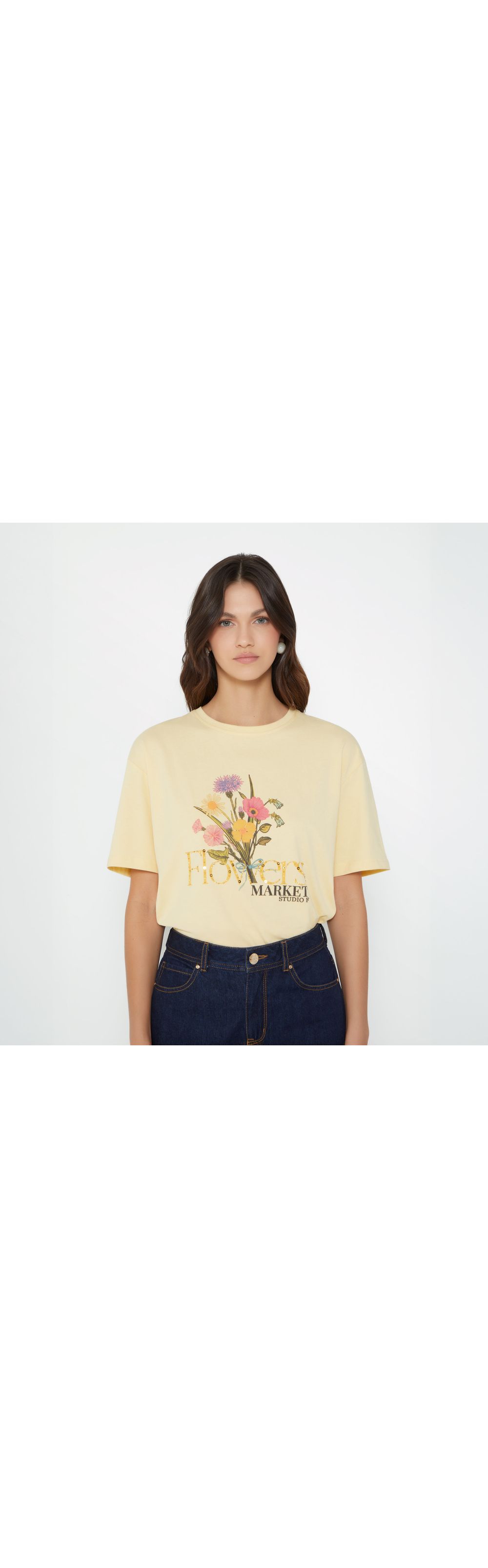 Camiseta manga corta cuello redondo