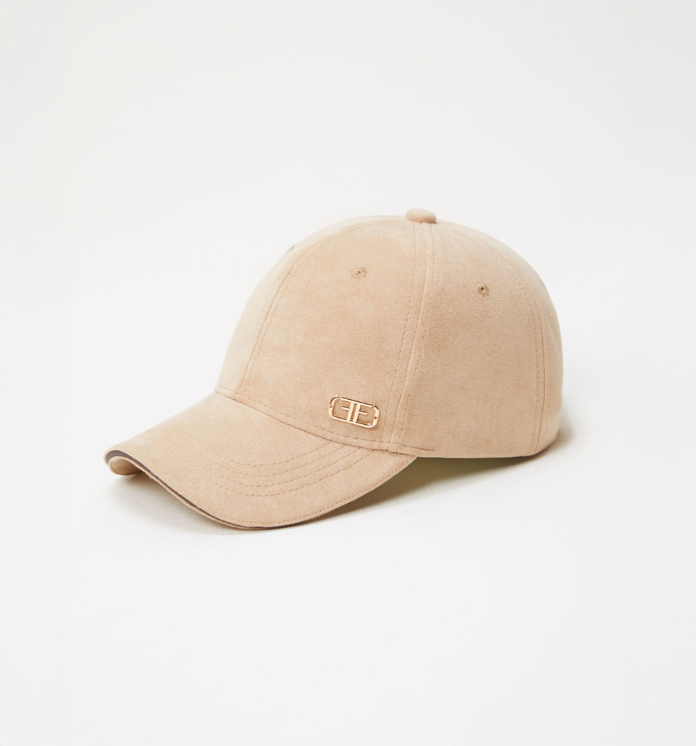 Gorra suede detalle contraste visera