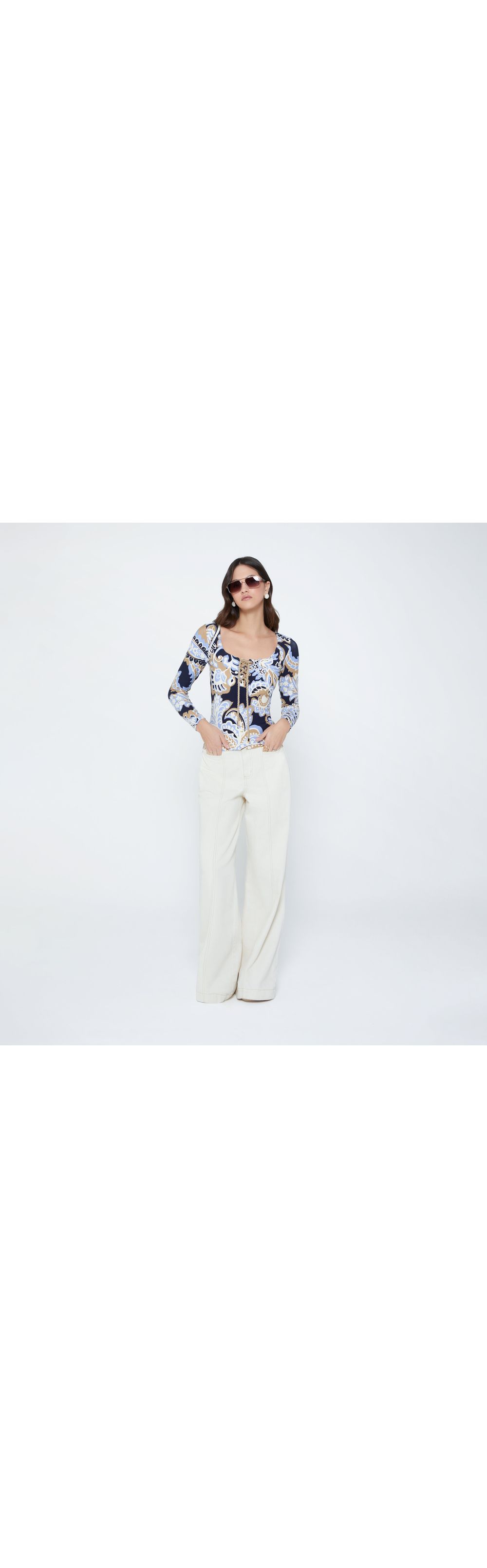 Blusa  escote cuadrado