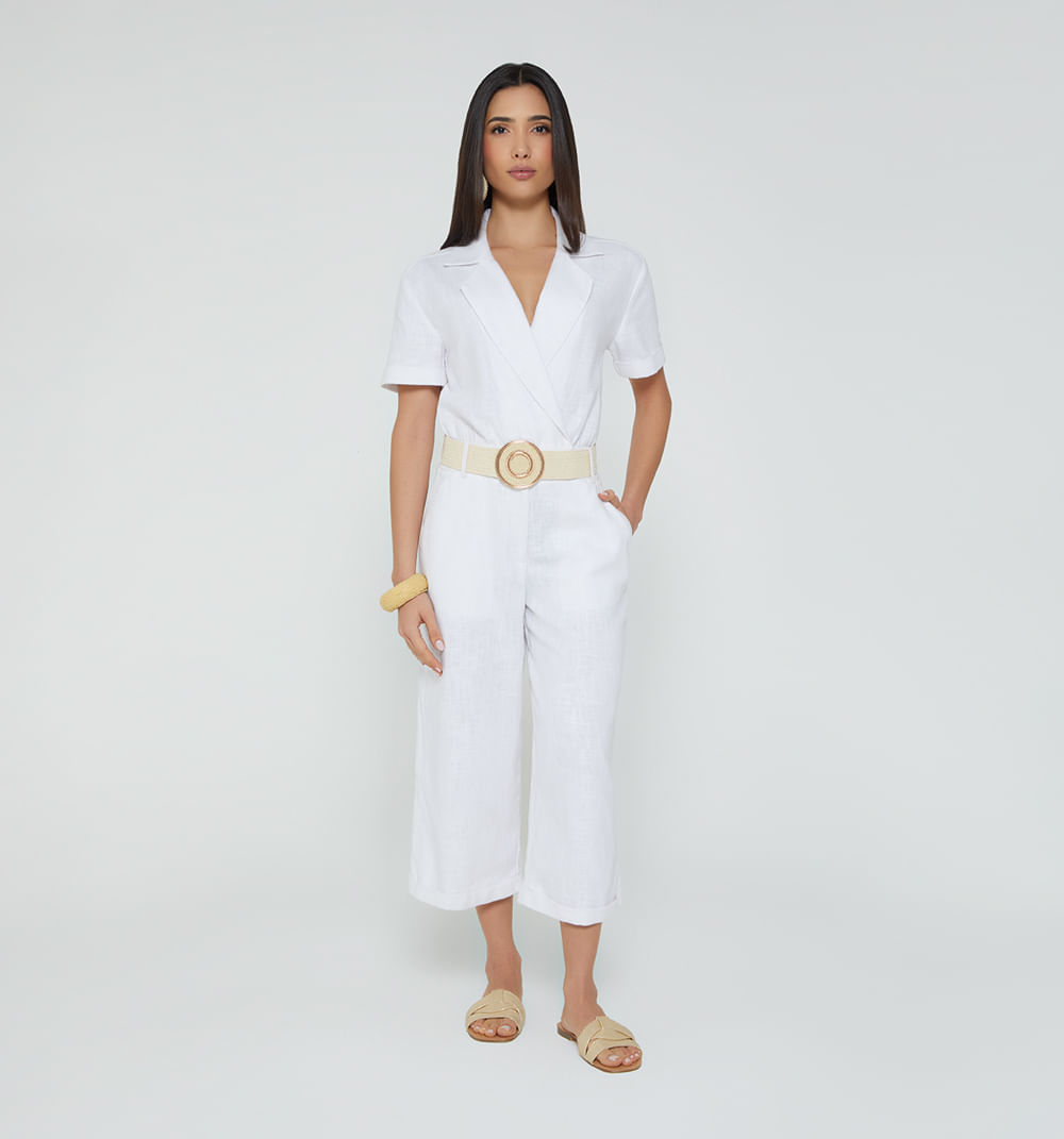 Enterizo culotte cruzado manga corta