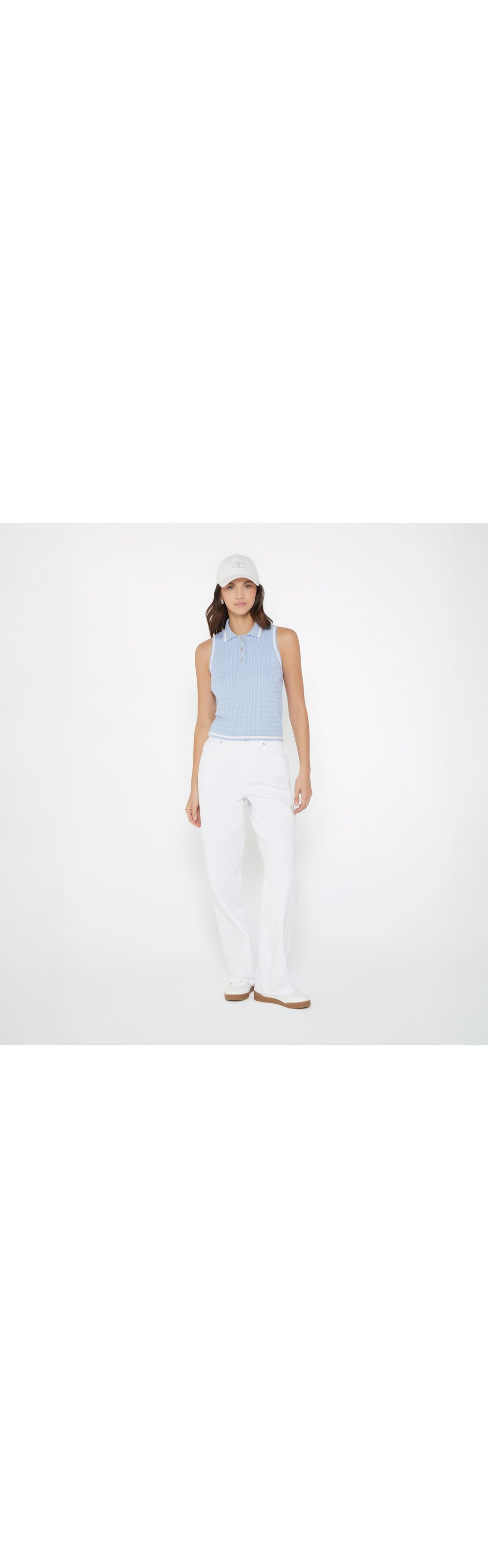 Blusa manga sisa con botones joya