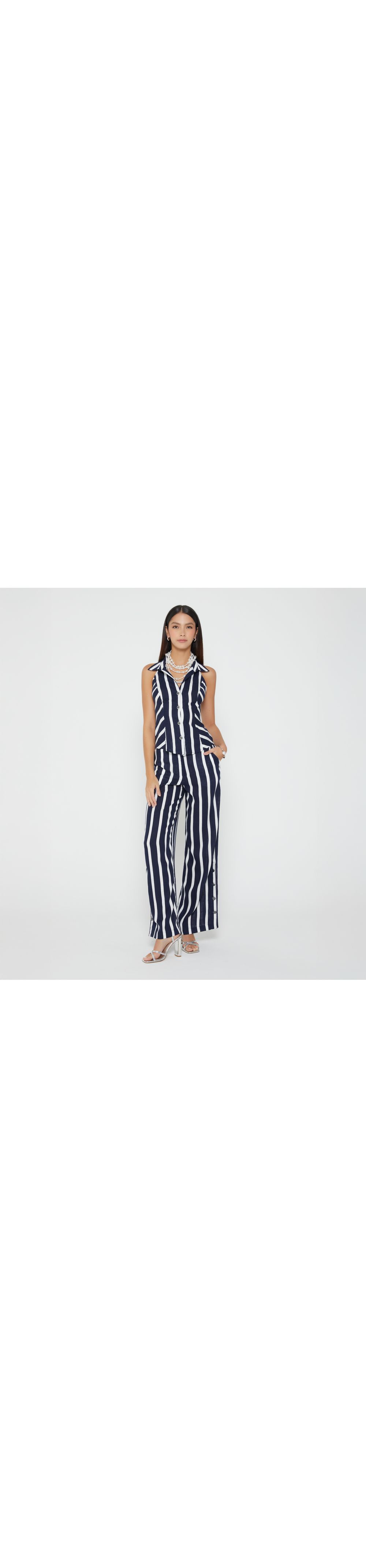 Blusa halter espalda de amarrar