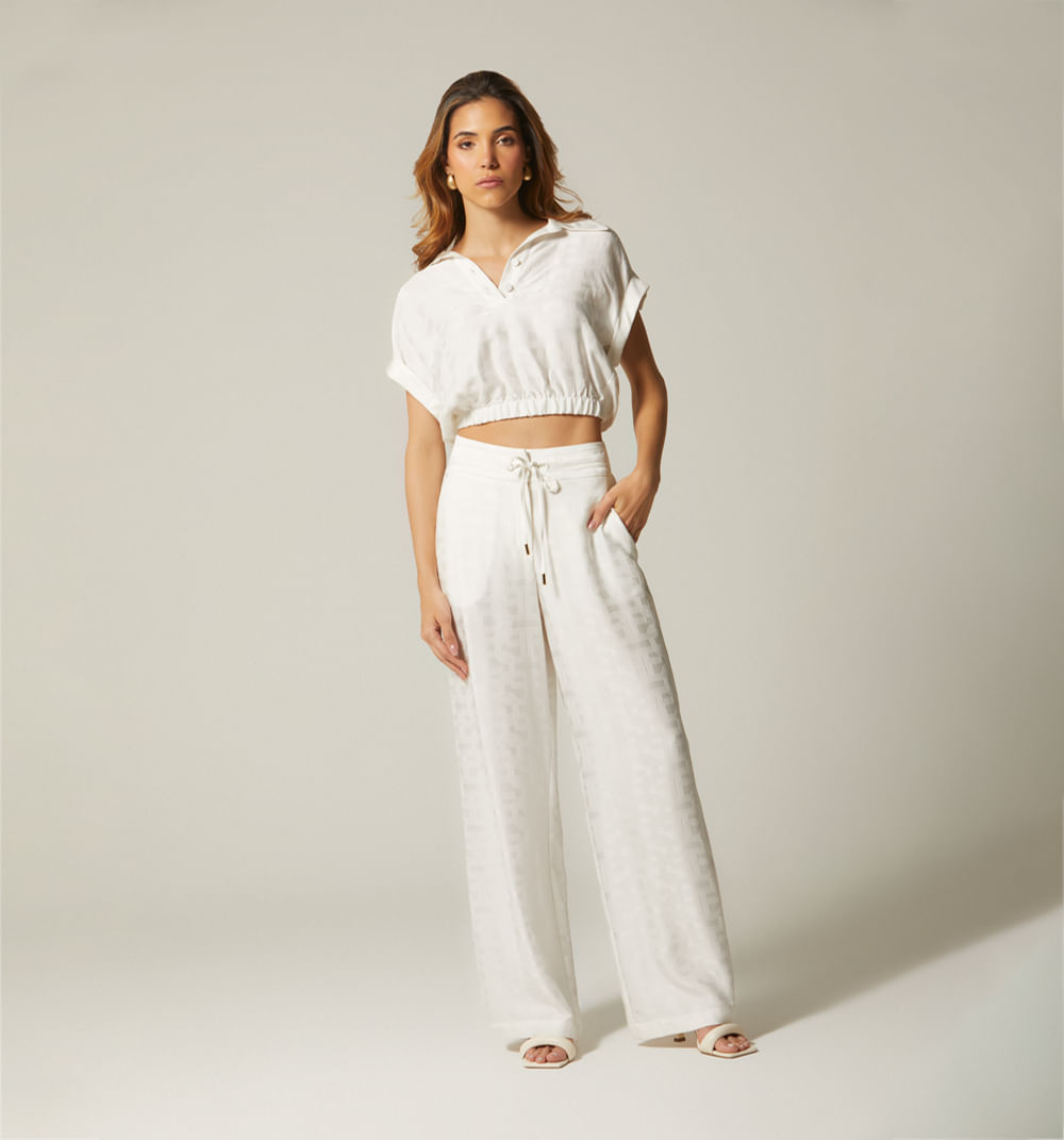 Blusa con elastico en cintura