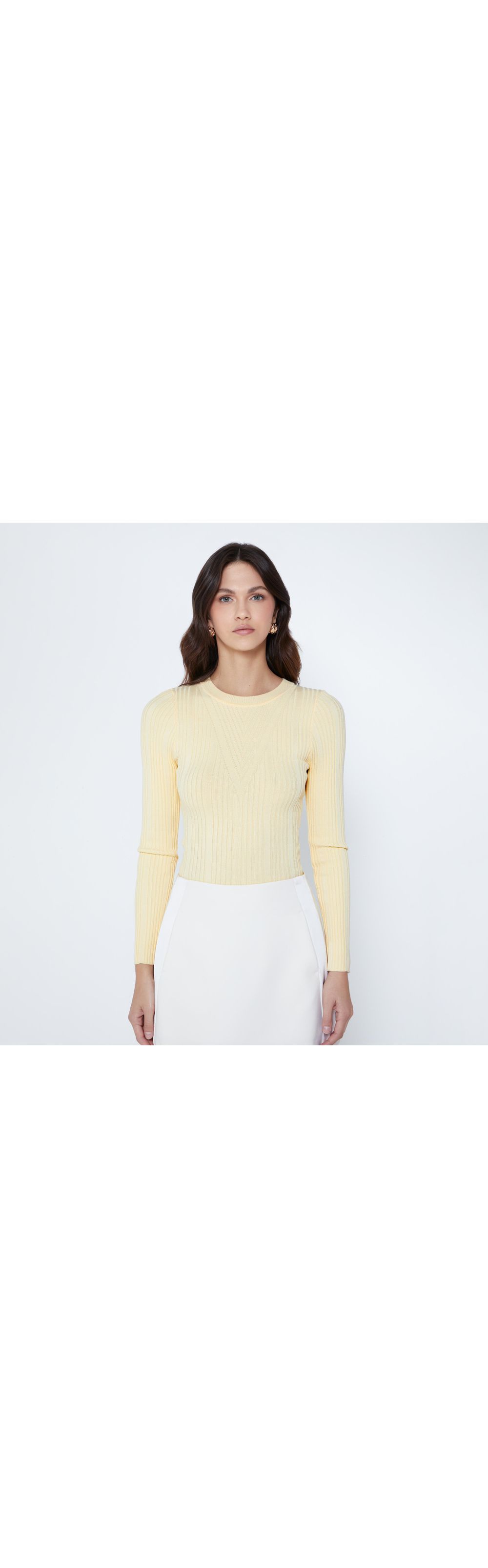 Buzo manga larga cuello redondo